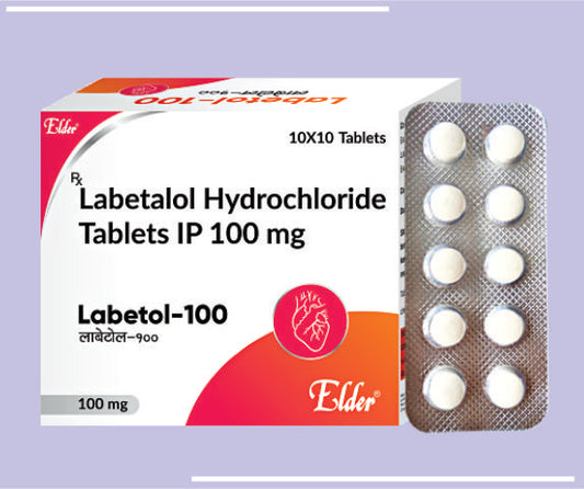 LABETOL 100 TABS (20X10) Labetalol Hydrochloride 100mg by Elder