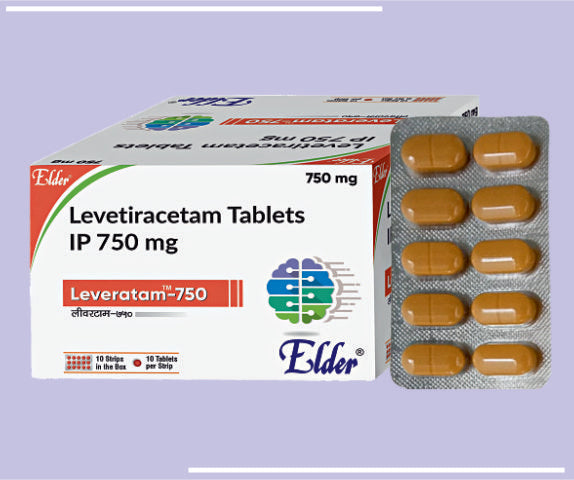 LEVERATAM 750 TABS (10X10) Levetiracetam 750 mg
 by Elder