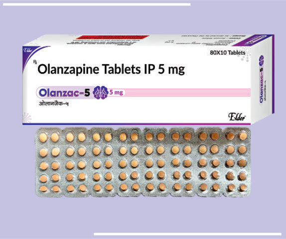 OLANZAC 5 TABS (80X10) Olanzapin 5mg by Elder