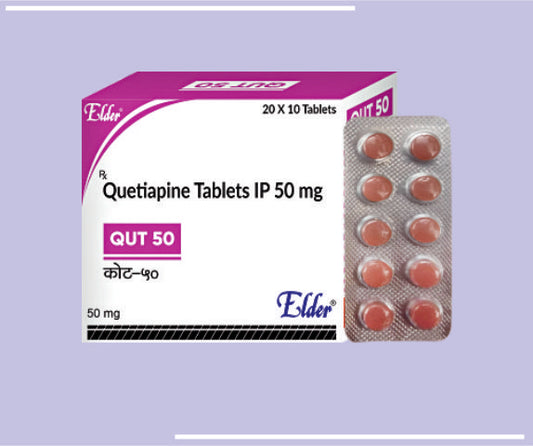 QUT 50 TABS (20X10) Quetipapine 50 mg by Elder