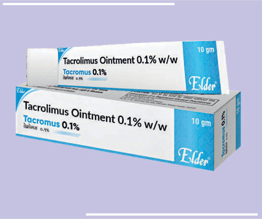 TACROMUS 0.1% OINT (10GM) Tacrolimus Oint 0.1%w/w by Elder