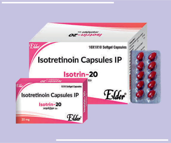 ISOTRIN 20 SOFTGELS (10X1X10) Isotreniton 20MG by Elder