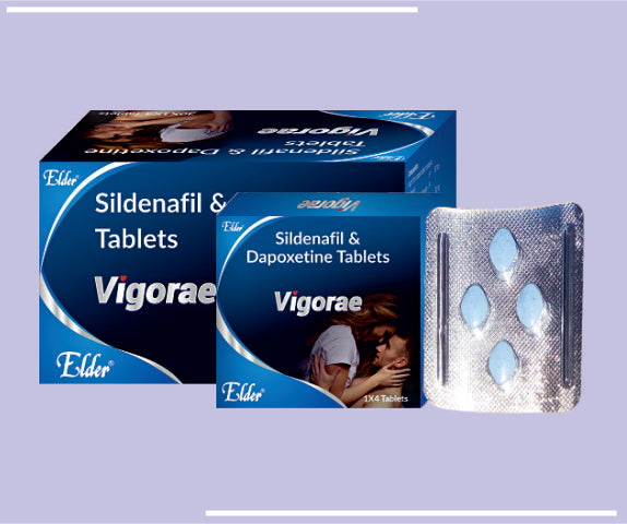 VIGORAE TABS  (1X4) (30X1X4) Sildenafil  100 mg by Elder