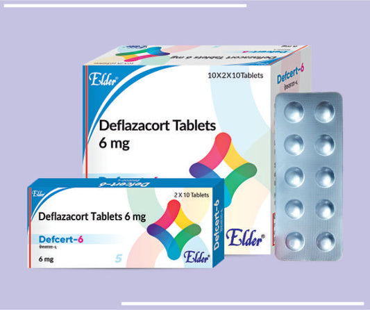 DEFCERT 6 TABS (10X2X10) Deflazacort 6mg by Elder