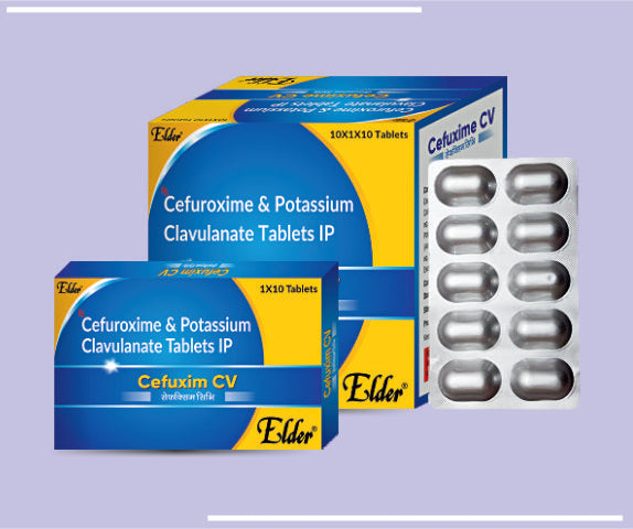 CEFUXIME CV TABS(500/125MG) (10X1X10) Cefuroxime 500+ Clavinaic Acid 125 by Elder