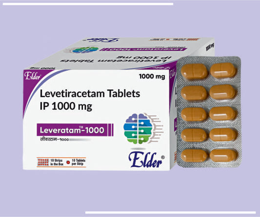 LEVERATAM 1000 TABS (10X10) Levetiracetam 1000 mg
 by Elder