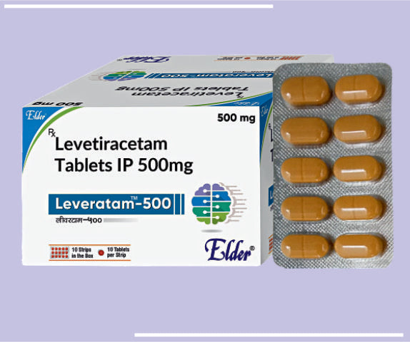 LEVERATAM 500 TABS (10X10) Levetiracetam 500 mg
 by Elder
