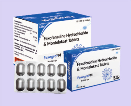 FEXEGRA M TABS 10'S ( Montelukast 10mg, Fexofenadine 120mg ) by Elder