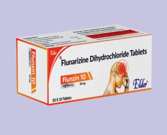 FLUNZIN 10 TABS 10'S ( Flunarizine 10 MG
 ) by Elder