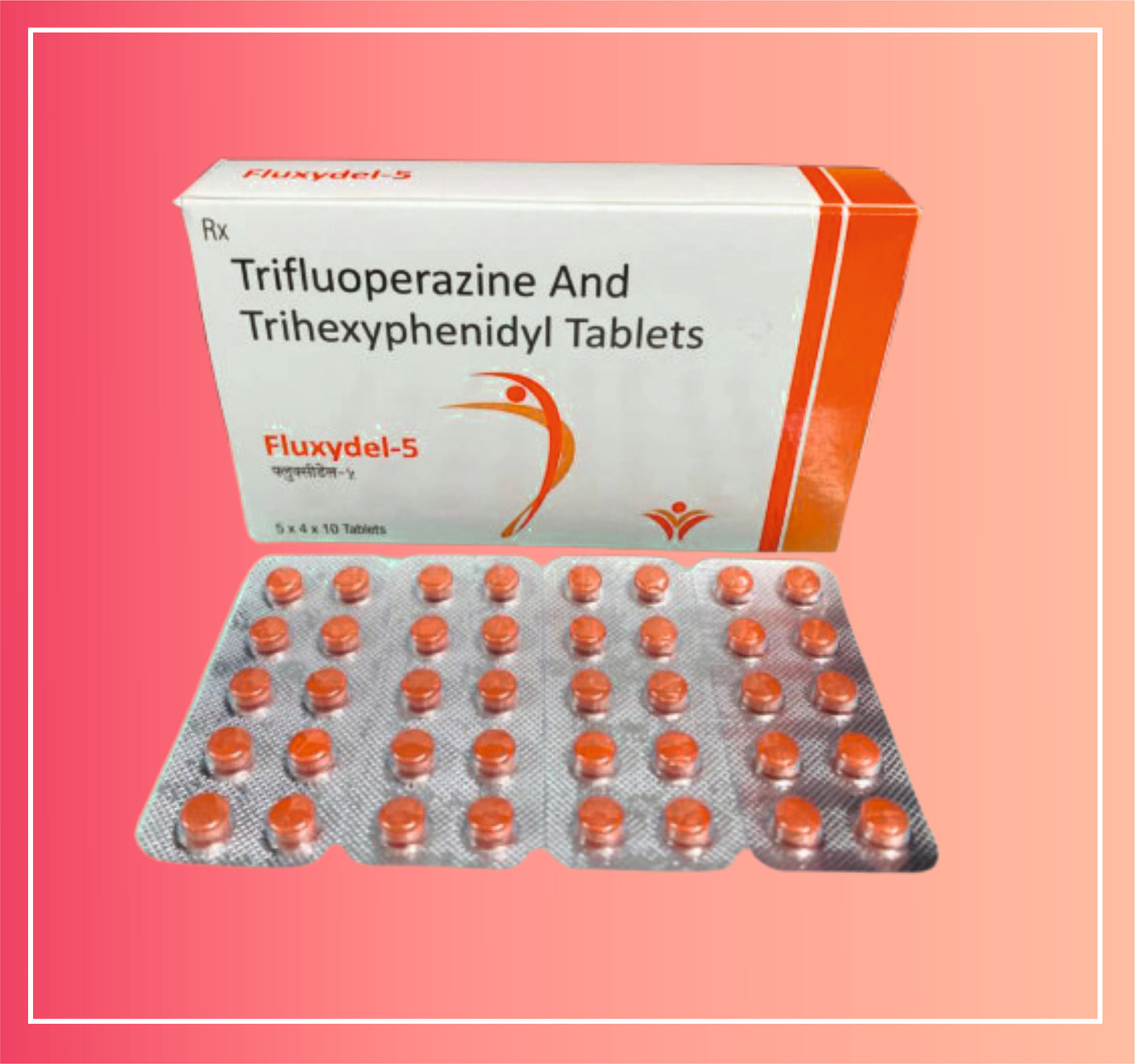 Trifluoperazine Hcl 5, Trihexyphenidyl 2  {Rate of 10 Tab} by Dellwich
