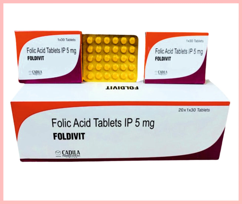 Foldivit 30 T ( Folic Acid 5Mg Tab ) By Cadila