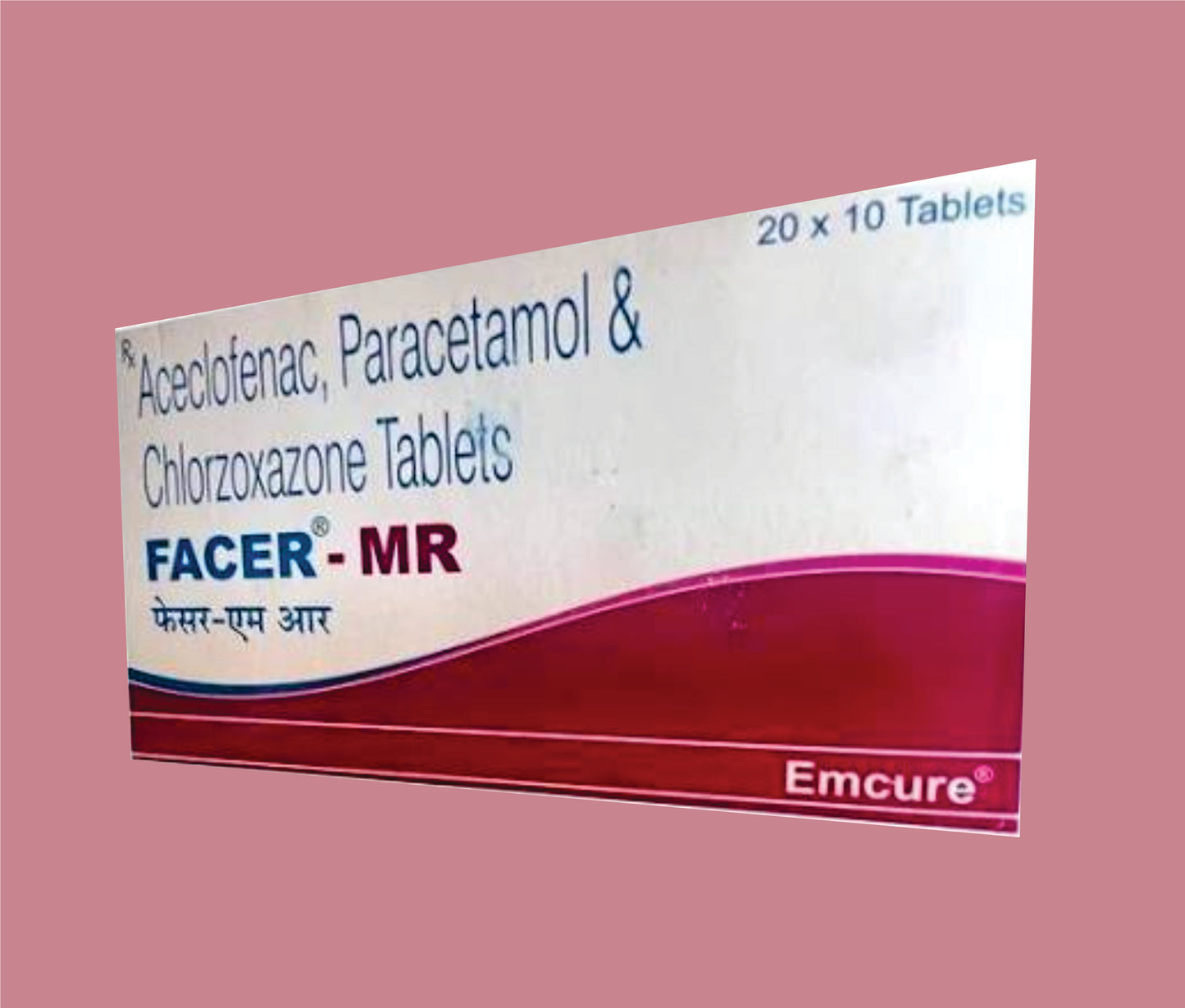 FACER -MR (20 × 10) Aceclofenac + Paracetamol + Chlorzoxazone by Emcure