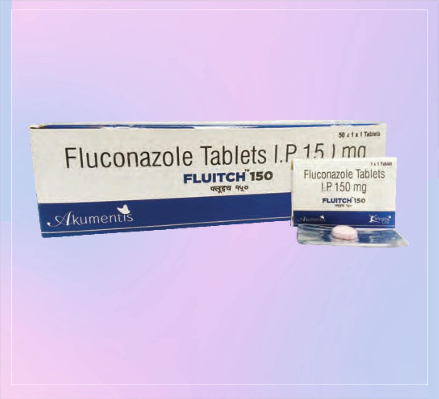 Fluitch-150 Tab (Bl) 50X1X1 Fluconazole 150 Mg   by Akumentis