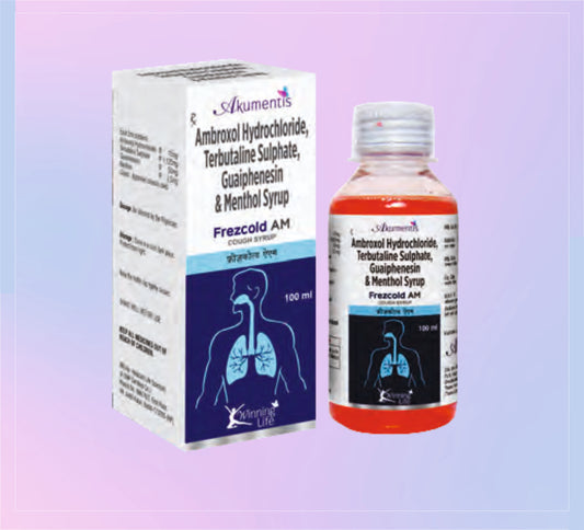Frezcold-Am Syrup 100 Ml 1x100ML Ambroxol 15 Mg + Terbutaline 1.25 Mg + Guaifenesin 50 Mg + Menthol 2.5 Mg   by Akumentis