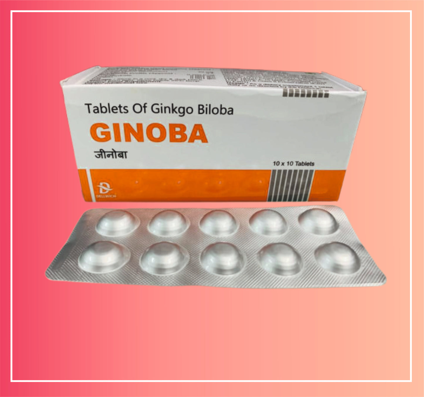 Ginkgo Biloba 40 {Rate of 10 Tab} by Dellwich