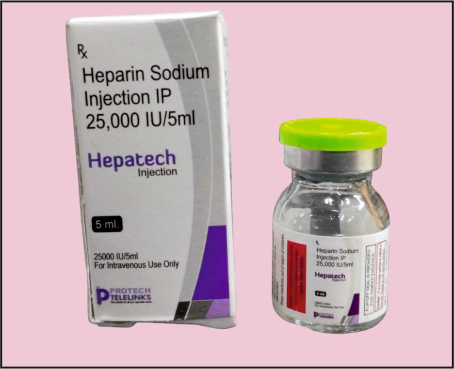 Heparine 25000Iu/5Ml (5 ML) HEPATECH-25000 by Protech