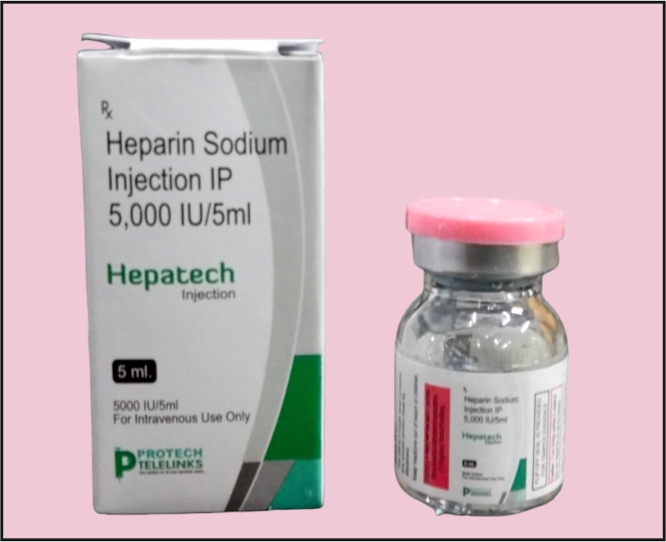 Heparine 5000Iu/5Ml (5 ML) HEPATECH-5000 by Protech