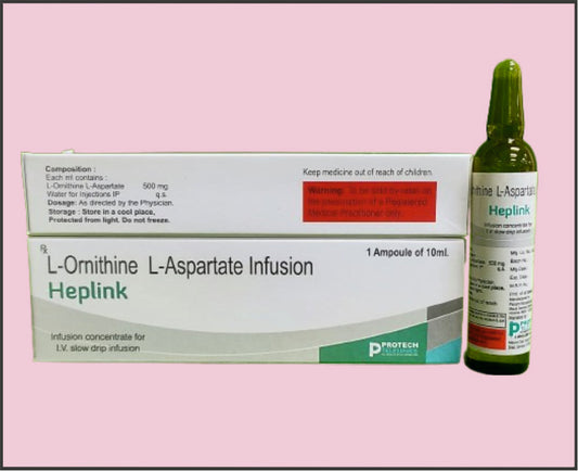 HEPLINK VIAL ( L-Ornithine L-Aspartate (5000Mg/10Ml) ) by Protech
