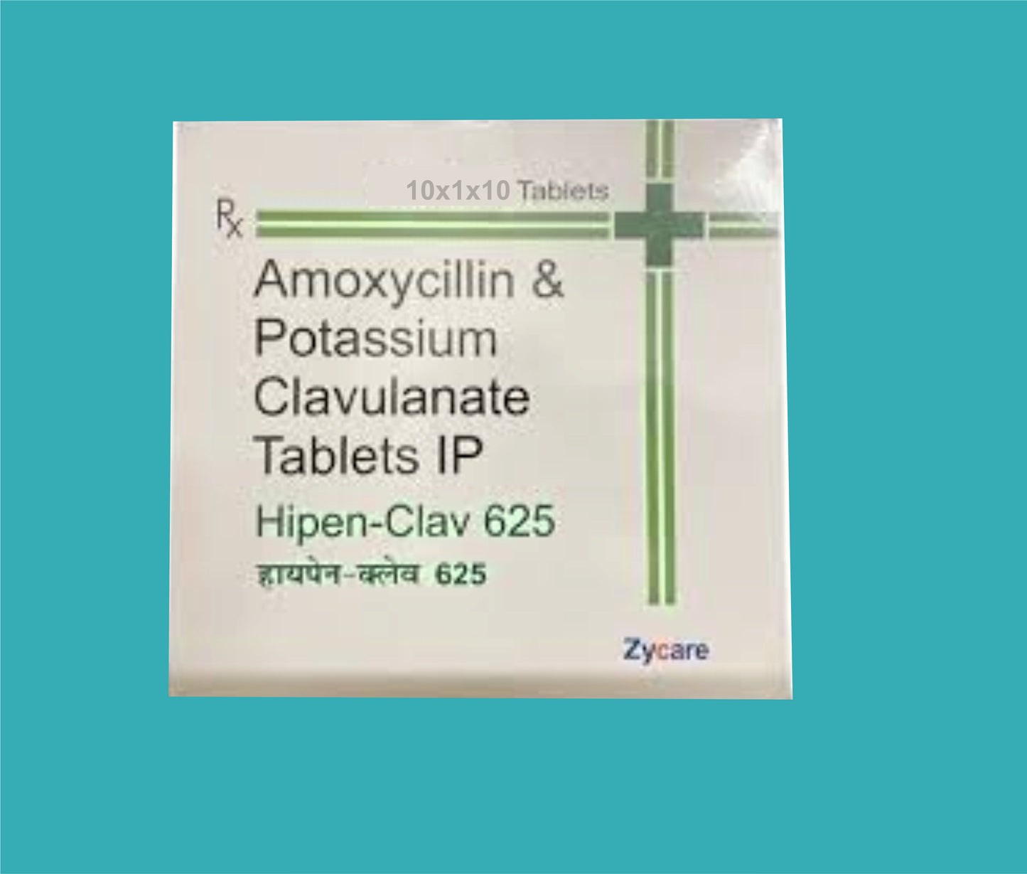 HIPEN CLAV 625 MG TAB (ALUMINIUM FOIL) 10x1x10 ( Amoxycillin 500 mg Potassium Clavulanate Diluted IPEq. to Clavulanic Acid 125 mg Colour : Titanium Dioxide IP ) by Zydus