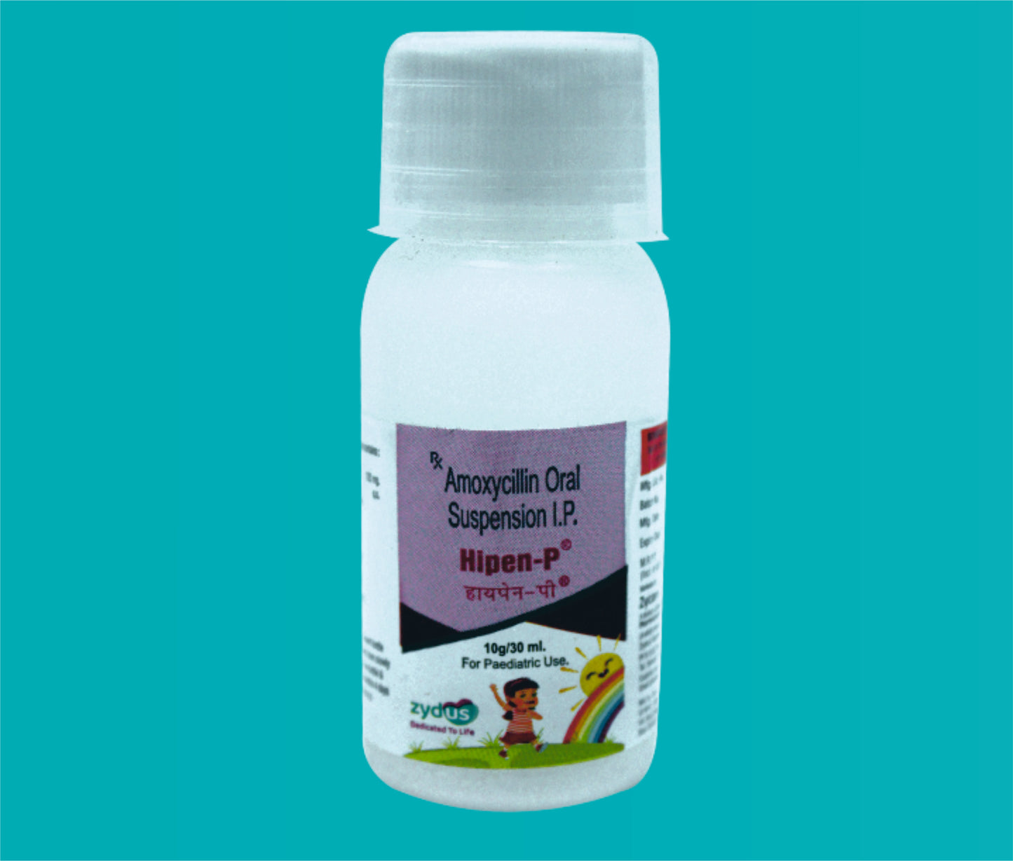 HIPEN P SUSP. 30ml. ( Amoxycillin 125 mg ) by Zydus