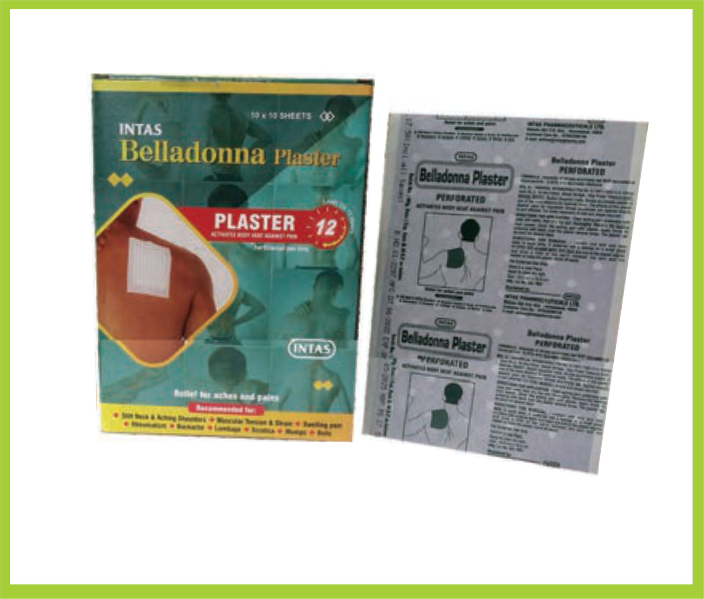 INTAS BELLADONNA PLASTER ( Belladonna Plaster ) by Intas