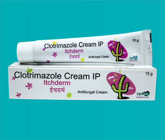 ITCHDERM CREAM 15gmtube ( Clotrimazole IP ) by Zydus