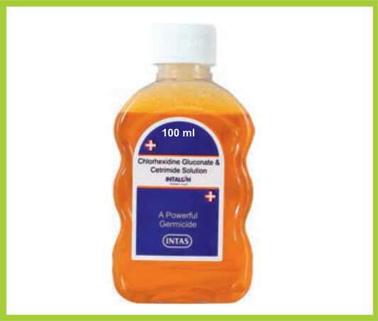 Intalon 100 Ml Chlorhexidine Gluconate 0.3% + Cetrimide 0.6% by Intas