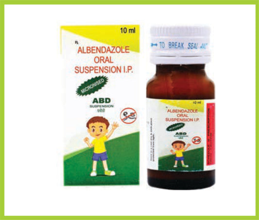 ABD PLUS SUS 10ML (Albendazole 200 mg + Ivermectin 3 mg) by Intas