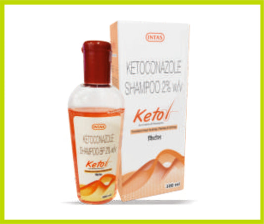 Ketol 2% Shampoo 100 Ml Ketoconazole 2% w/v/ml by Intas