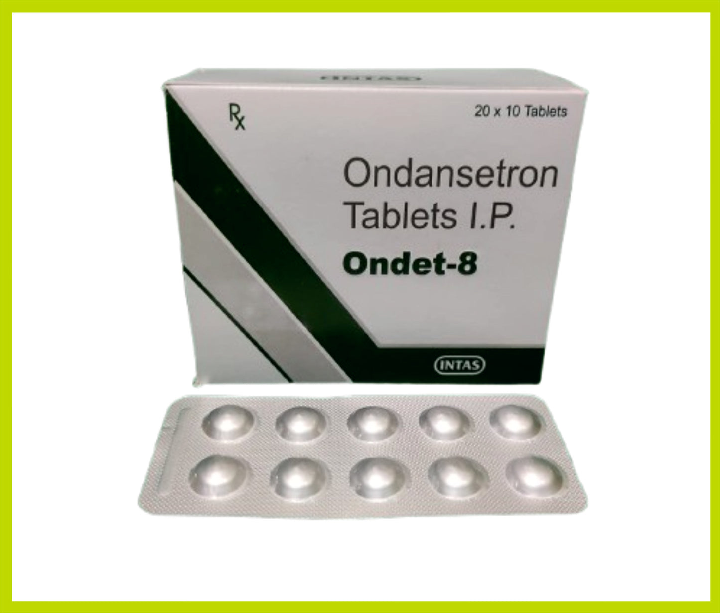 Ondet-8 10 Tab Ondansetron 8 mg by Intas
