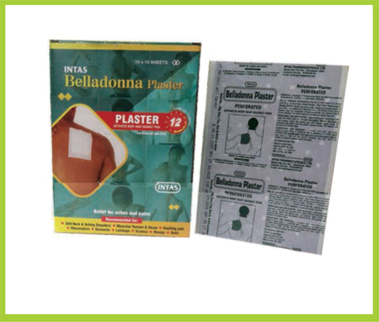 Intas Belladonna Plaster Not found by Intas