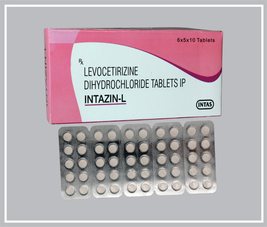 INTAZIN-L 10 TAB (Levocetirizine Dihydrochloride 5 mg) by Intas