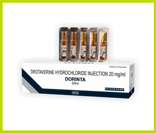 Dorinta Inj 2 Ml Drotaverine Hydrochloride 20 mg by Intas