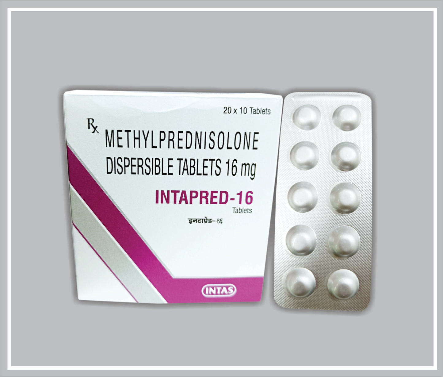 INTAPRED-16 10 TAB (Methyl Prednisolone 16mg ) by Intas