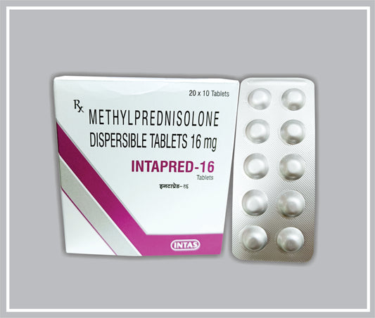 INTAPRED-16 10 TAB (Methylprednisolone 16 mg) by Intas