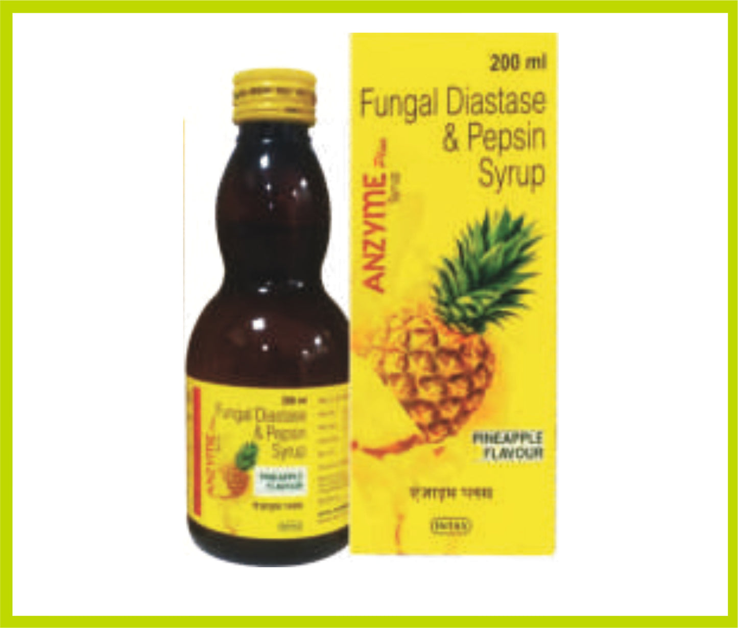 Anzyme Plus 200Ml Fungal Diastase 12.5 mg + Pepsin 7.5 mg by Intas
