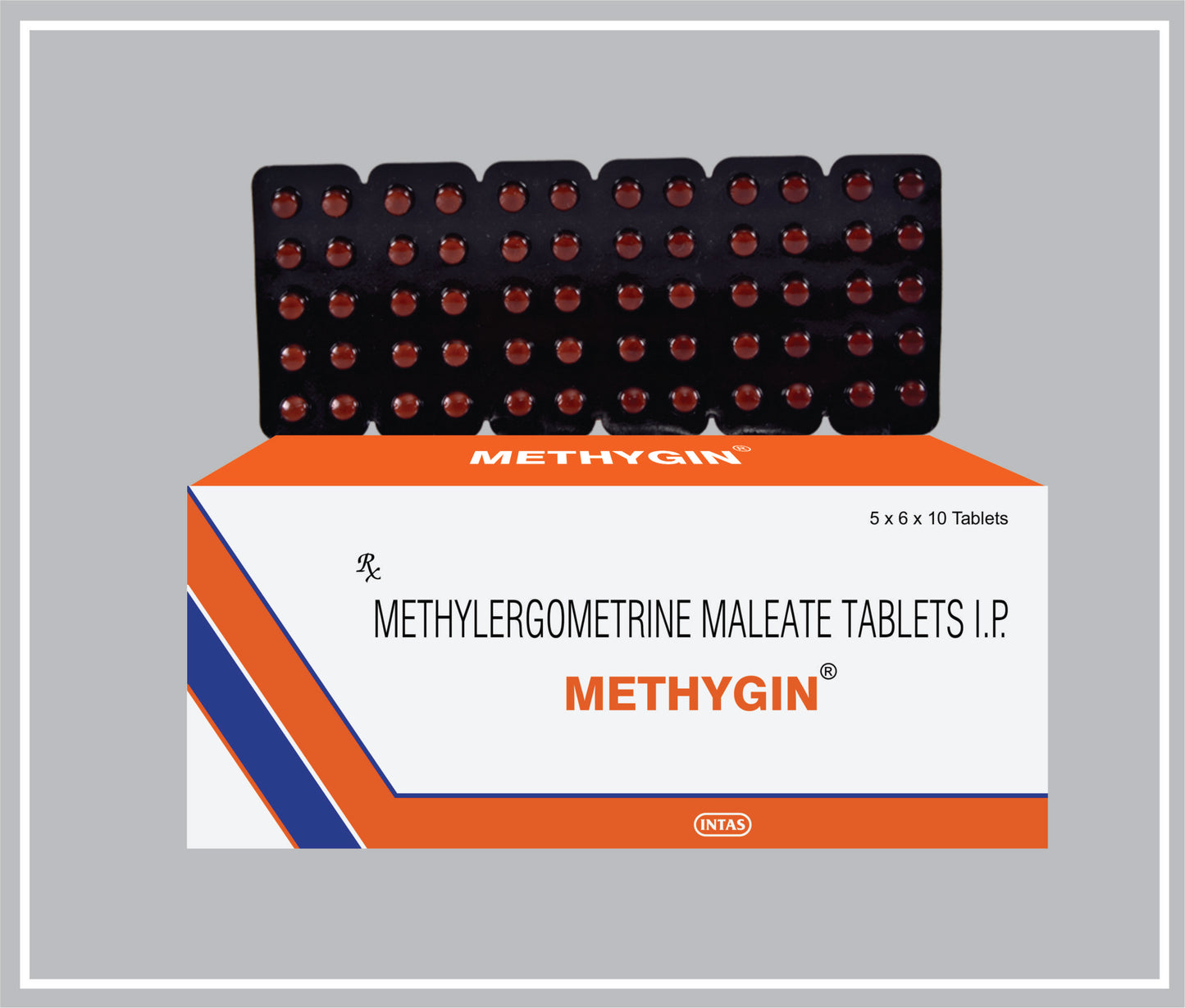 METHYGIN 10 T (Methyl Ergometrine Maleate 0.125 mg) by Intas