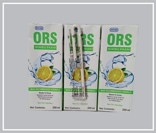 Intas Ors (Nimbu Pani) 200 Ml (Oral Rehydration Salt, Ready To Drink ) By Intas