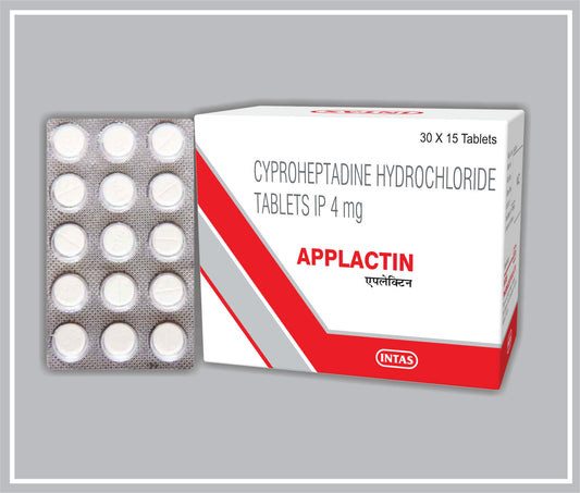 APPLACTIN (15T) (Cyproheptadine Hydrochloride 4 mg) by Intas