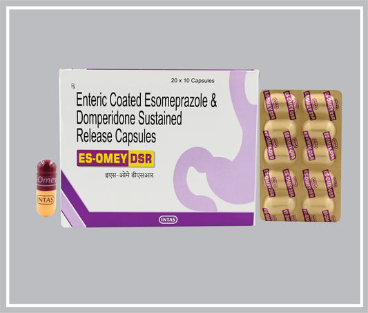 ES- OMEY DSR (10C) (Esomeprazole 40 mg + Domperidone 30 mg) by Intas