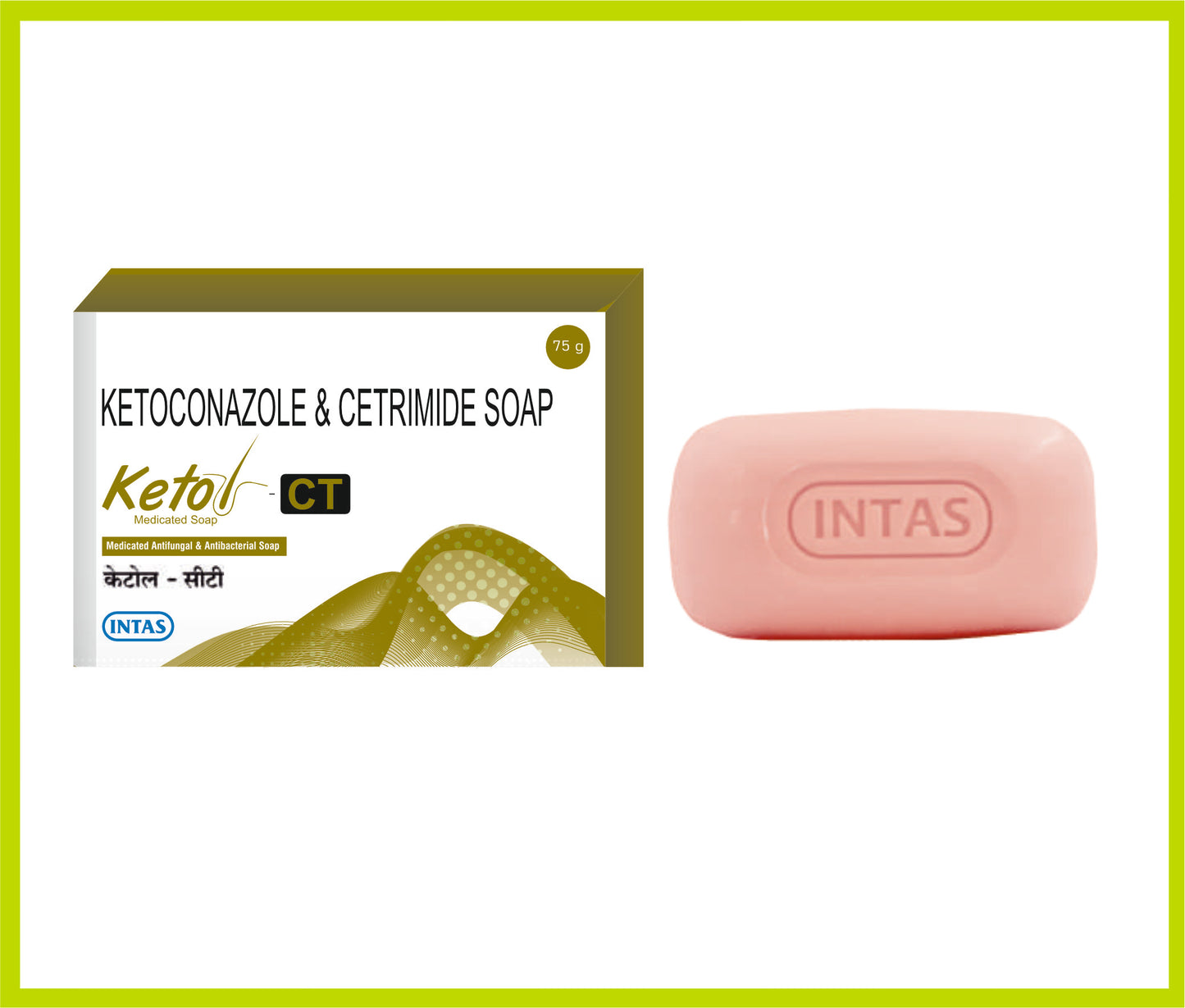KETOL-CT 75GM (COMBO) (Ketoconazole 2% w/w + Cetrimide 0.5% w/w) by Intas
