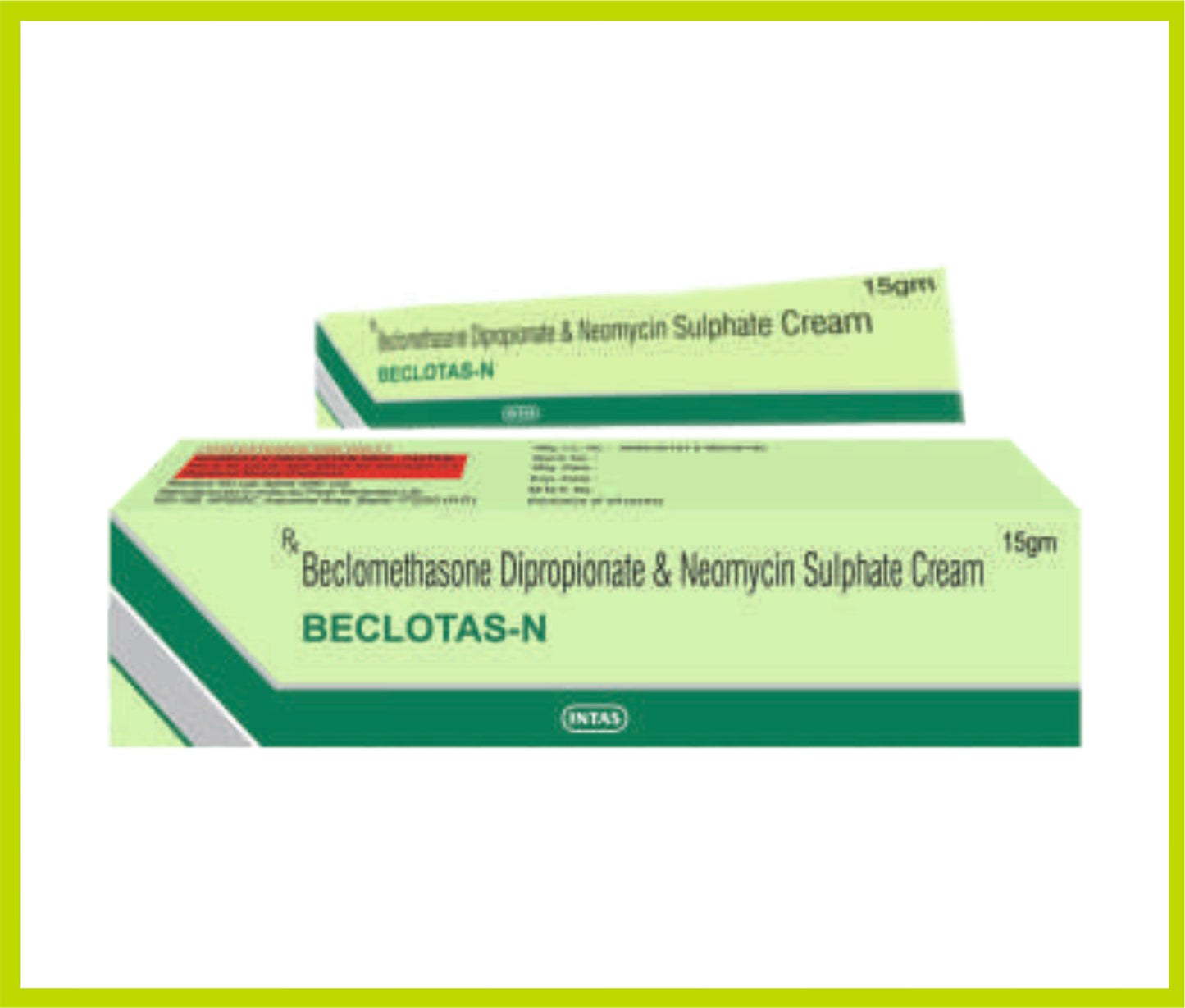 Beclotas-N 15 Gm ( Combo ) Beclomethasone 0.025 % + Neomycin 0.5 % by Intas