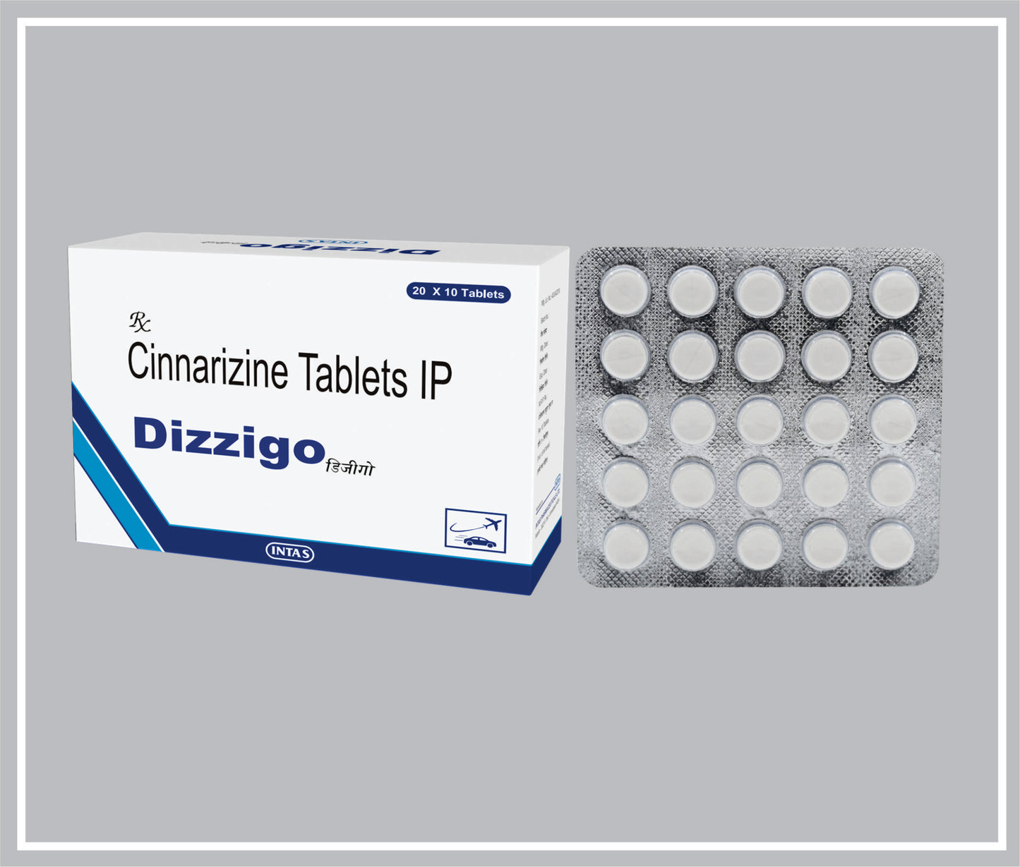 DIZZIGO 25 TAB (Cinnarizine 25mg ) by Intas
