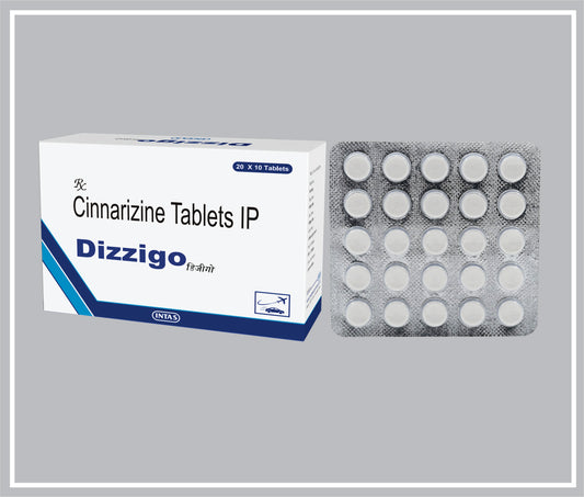 DIZZIGO 25 TAB (Cinnarizine 25 mg) by Intas