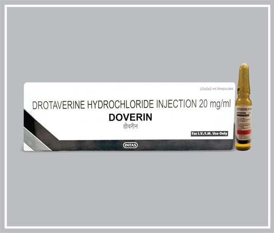 DOVERIN INJ (2 ML) (Drotaverine Hydrochloride 20 mg) by Intas
