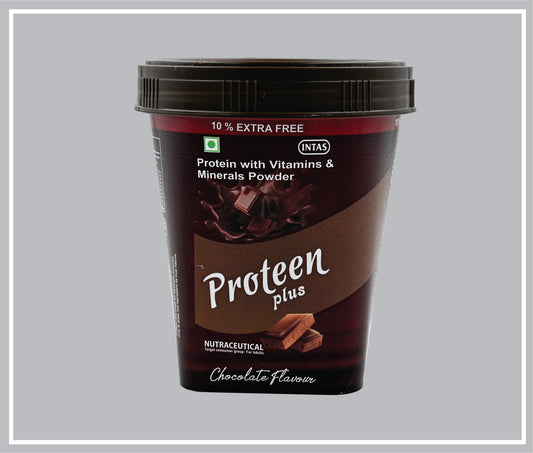 PROTEEN PLUS CHOCOLATE 220gm (Protien Powder 200gm ) by Intas
