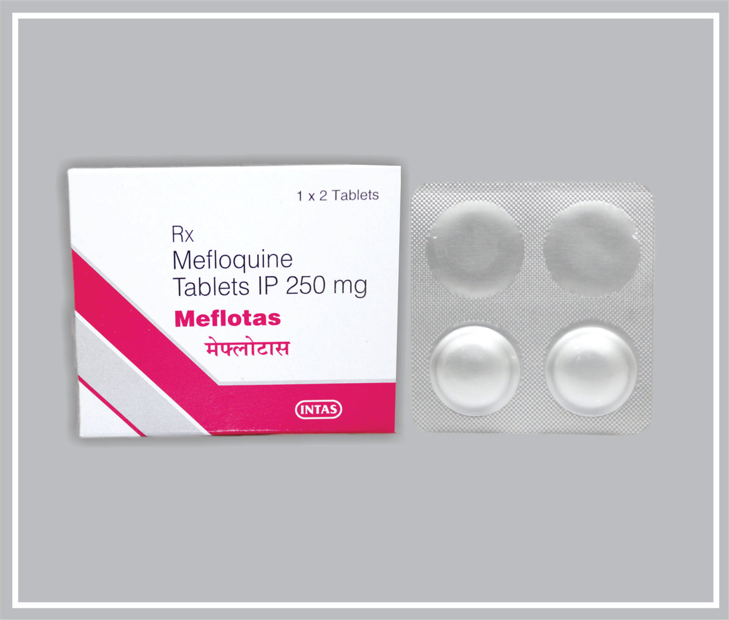 MEFLOTAS TAB 2 TAB (D) (71) (Mefloquine 250mg ) by Intas