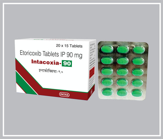 INTACOXIA 90 15 TAB (Etoricoxib 90 mg) by Intas