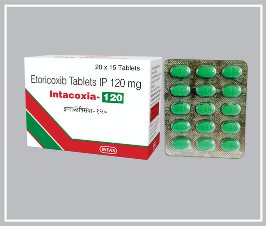 INTACOXIA 120 15 TAB (Etoricoxib 120 mg) by Intas