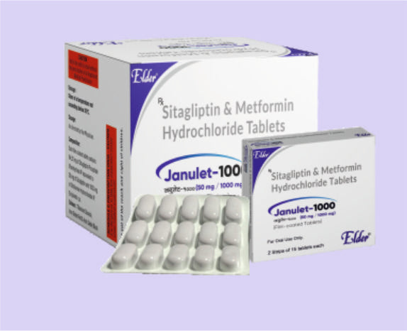 JANULET 1000 TABS (50/1000MG) 15'S ( Sitagliptin 50,Meftormin 1000mg ) by Elder